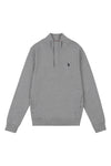 Mens Ottoman Quarter Zip Sweatshirt in Vintage Grey Heather