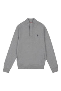 Mens Ottoman Quarter Zip Sweatshirt in Vintage Grey Heather