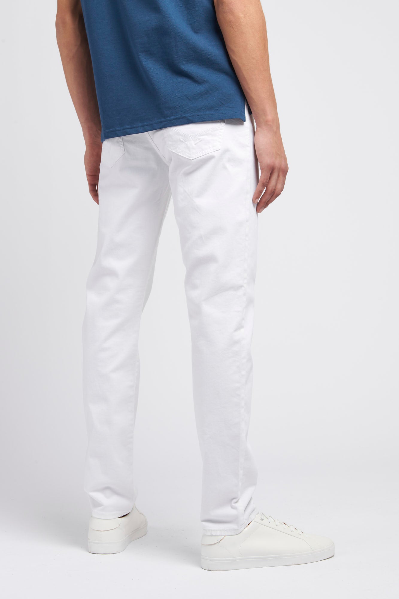 Mens Woven Trousers in Bright White