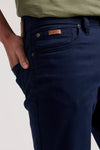 Mens Woven Trousers in Navy Blue