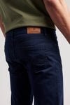 Mens Woven Trousers in Navy Blue