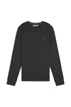 Mens Long Sleeved T-Shirt in Ebony