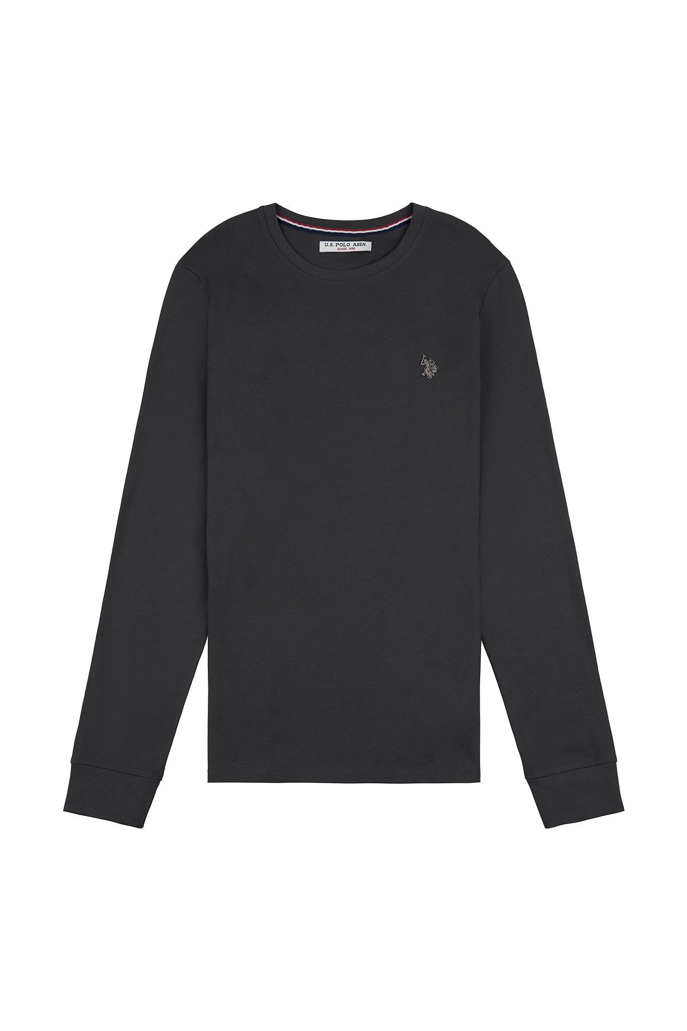 Mens Long Sleeved T-Shirt in Ebony