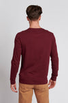 Mens Long Sleeved T-Shirt in Windsor Wine