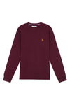 Mens Long Sleeved T-Shirt in Windsor Wine