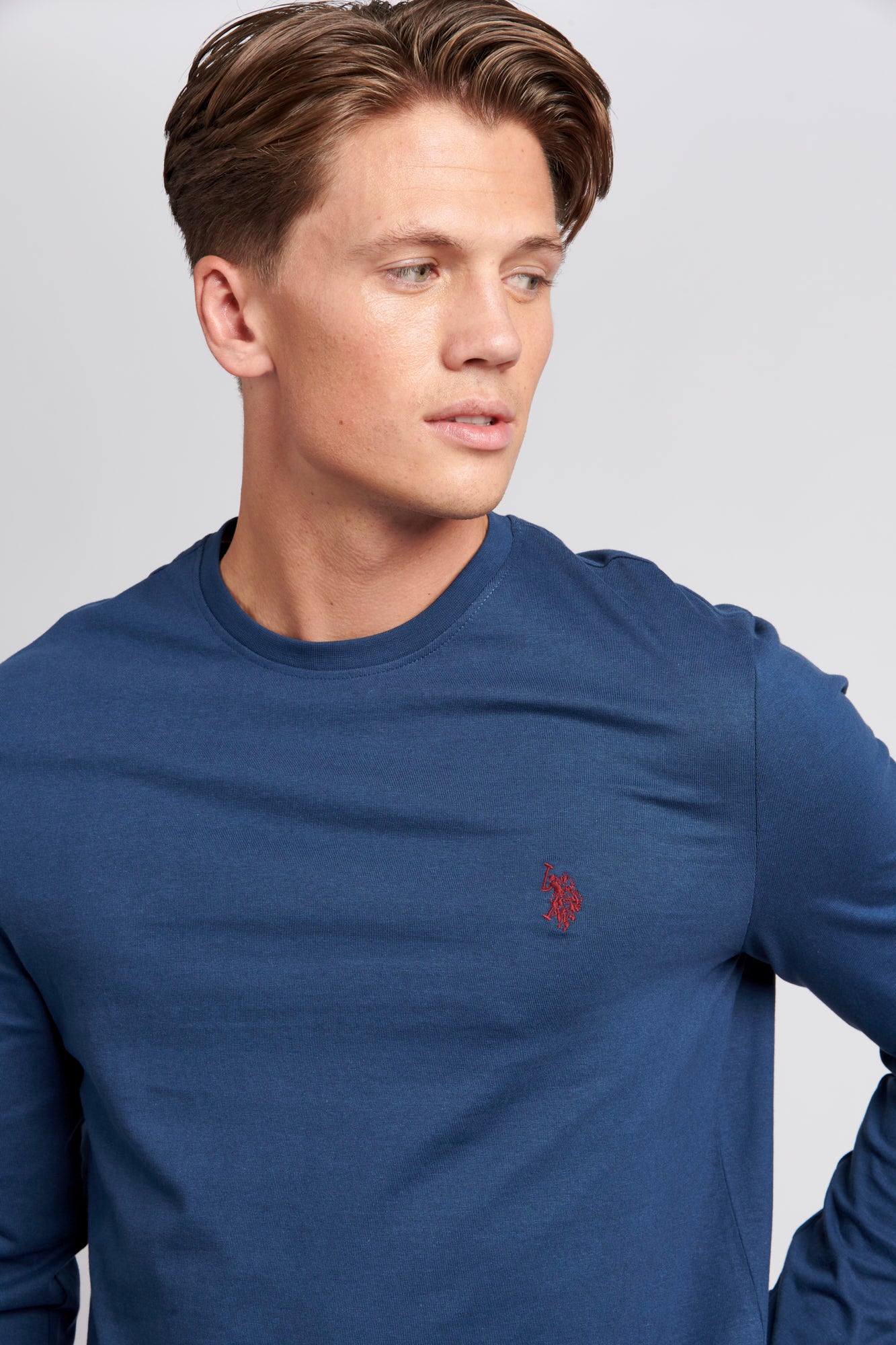 Mens Long Sleeved T-Shirt in Insignia Blue