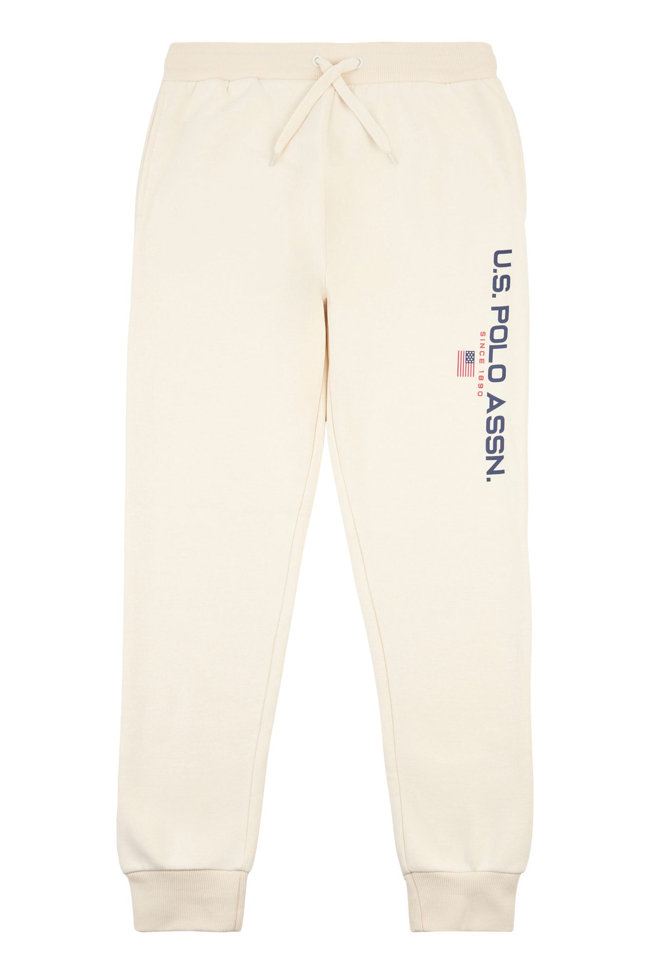 Mens Block Flag Graphic Joggers in Marshmallow