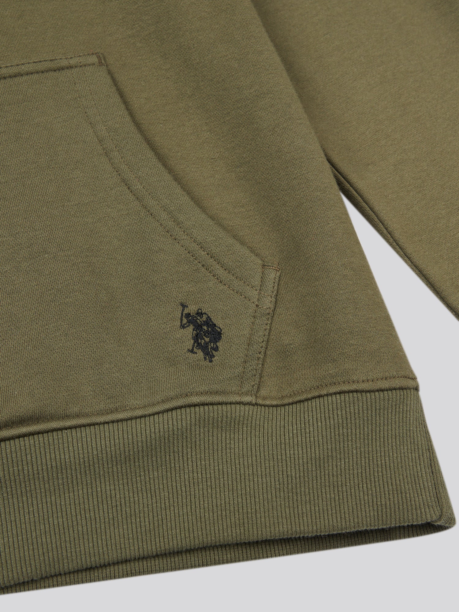 Mens Sport Hoodie in Army Green