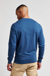 Mens Rider Crew Neck Sweatshirt in Dark Denim