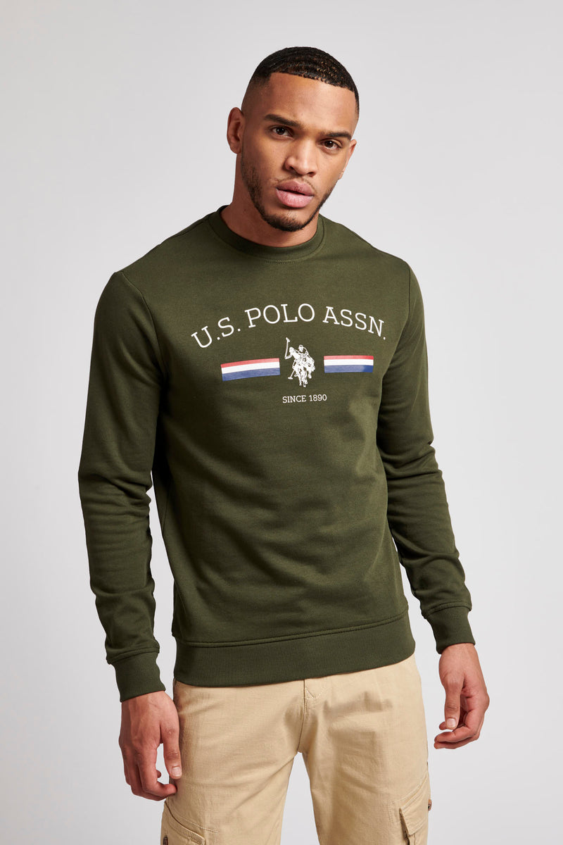 Round neck clearance sweatshirt for mens