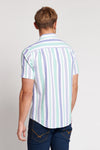 Summer Stripe SS Shirt Bright White