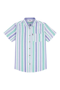 Summer Stripe SS Shirt Bright White