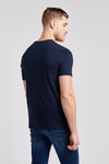 Mens Rider Block T-Shirt in Navy Blue