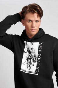 Mens Rider Hoodie in Black