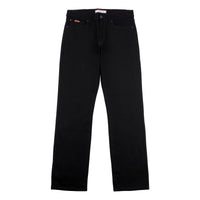 Mens 5 Pocket Regular Fit Denim Jeans in Black Wash