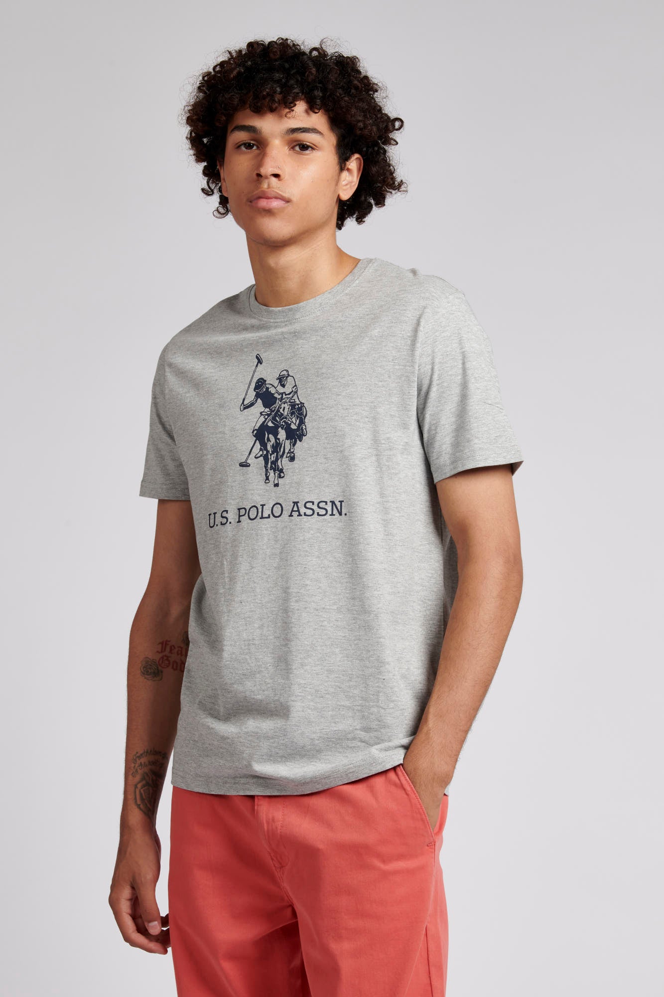 Mens Rider T-Shirt in Vintage Grey Heather