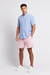 Mens Peached Oxford Shirt in Blue Yonder