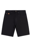 Mens Denim Woven 5 Pocket Shorts in Black