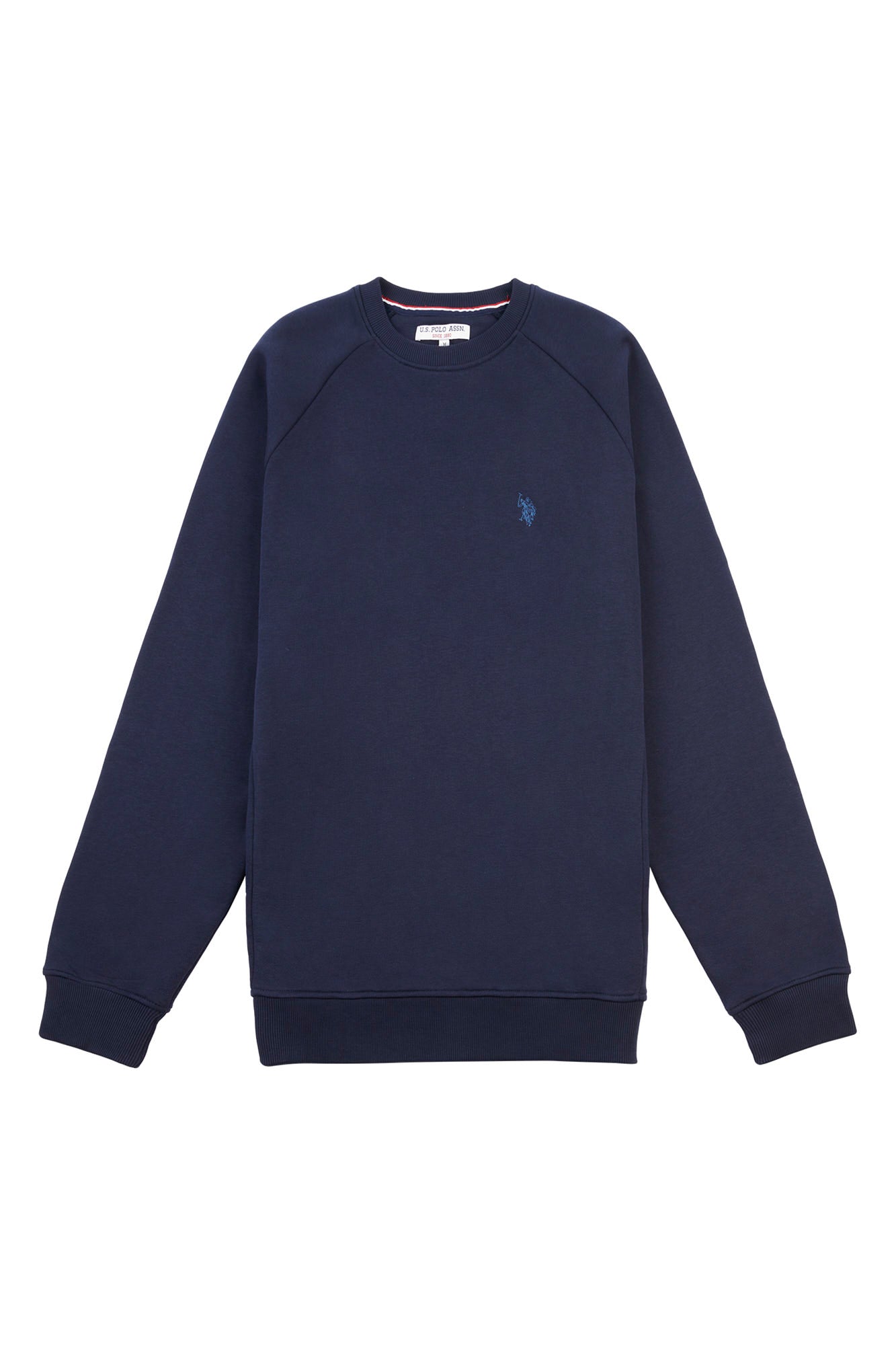 Raglan BB Crew with Outline DHM Navy Blue