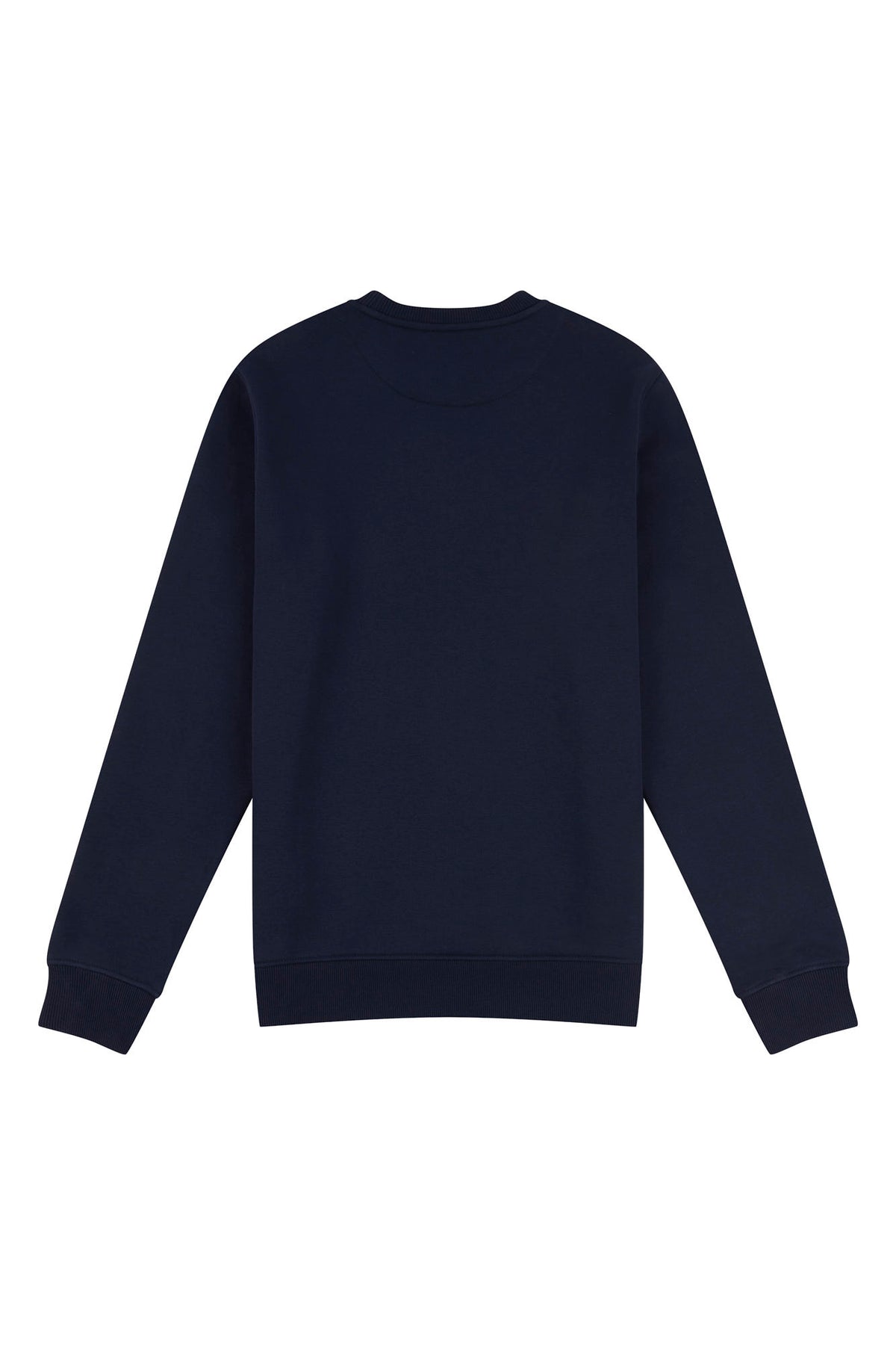 Mens Stripe Rider Crew Neck Sweatshirt in Navy Blue