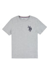 Mens Large Double Horsemen T-Shirt in Vintage Grey Heather