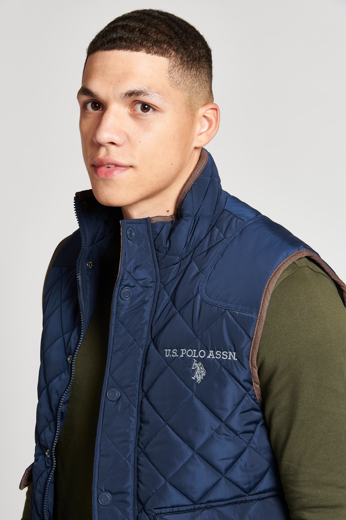 Mens Hacking Gilet in Navy Blue