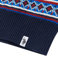 Mens Intarsia Knit in Navy Blue