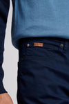 Mens Brushed Twill Trouser in Navy Blue