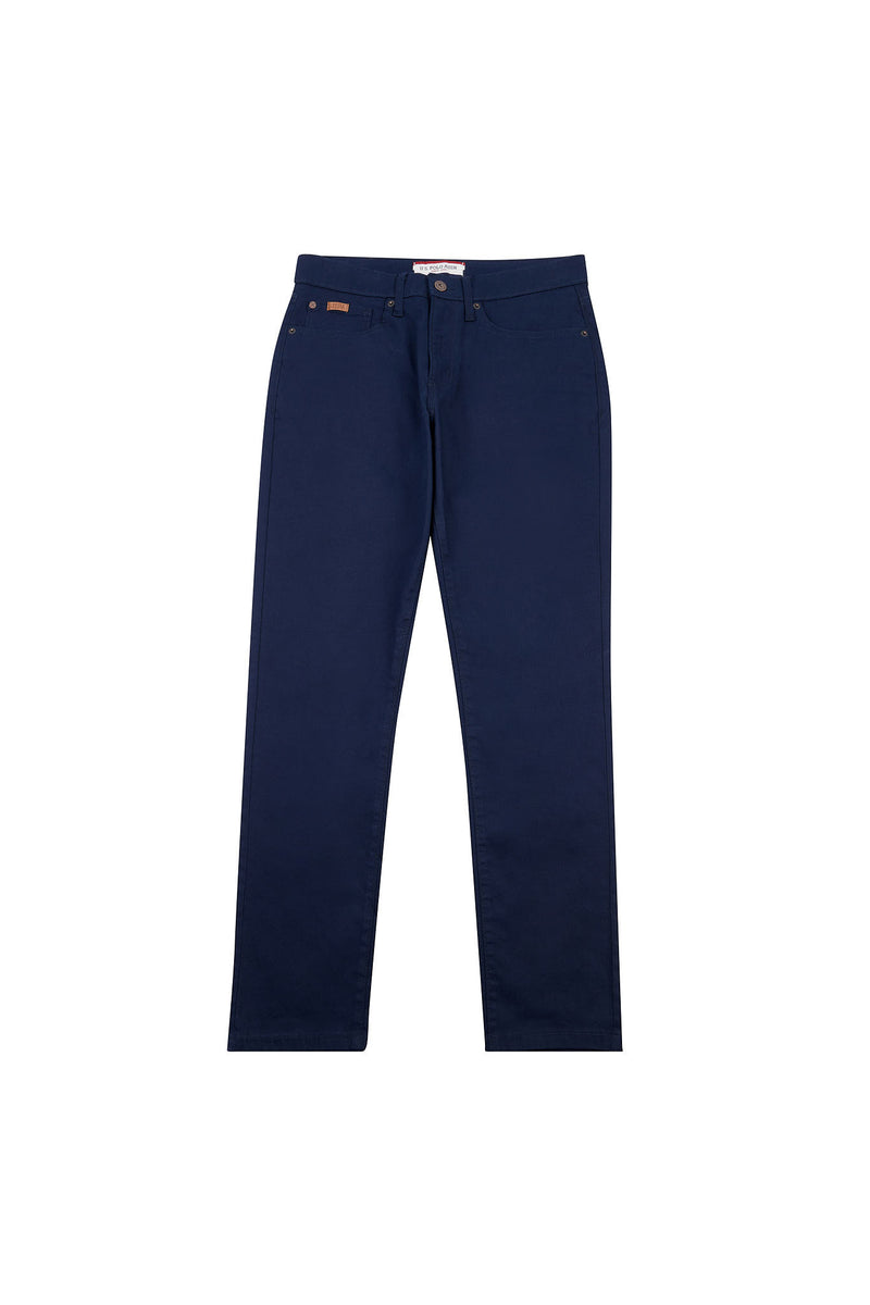 Mens Brushed Twill Trouser in Navy Blue