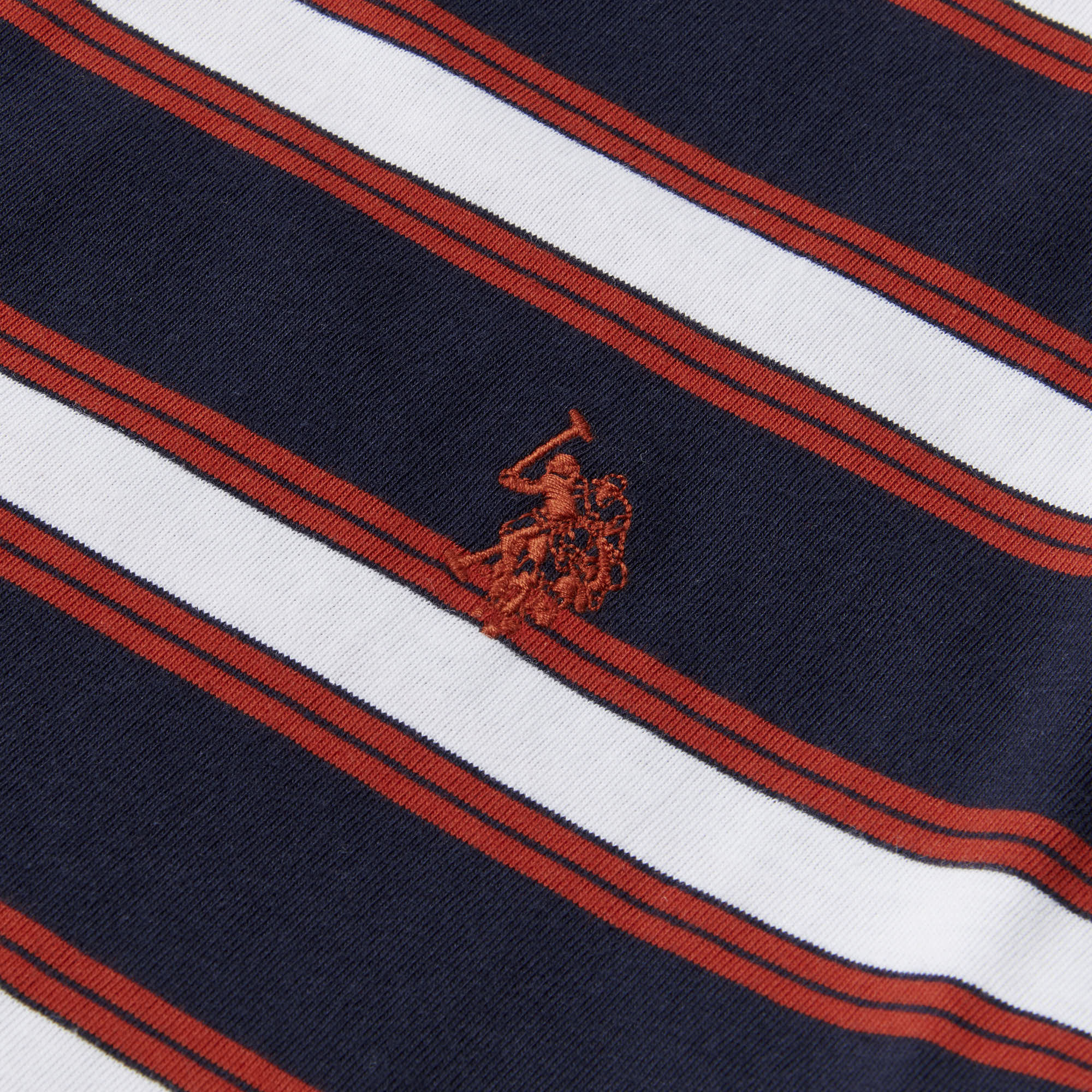 Mens Vintage Stripe T-Shirt in Navy Blue