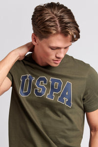 Mens USPA Arch Graphic T-Shirt in Forest Night