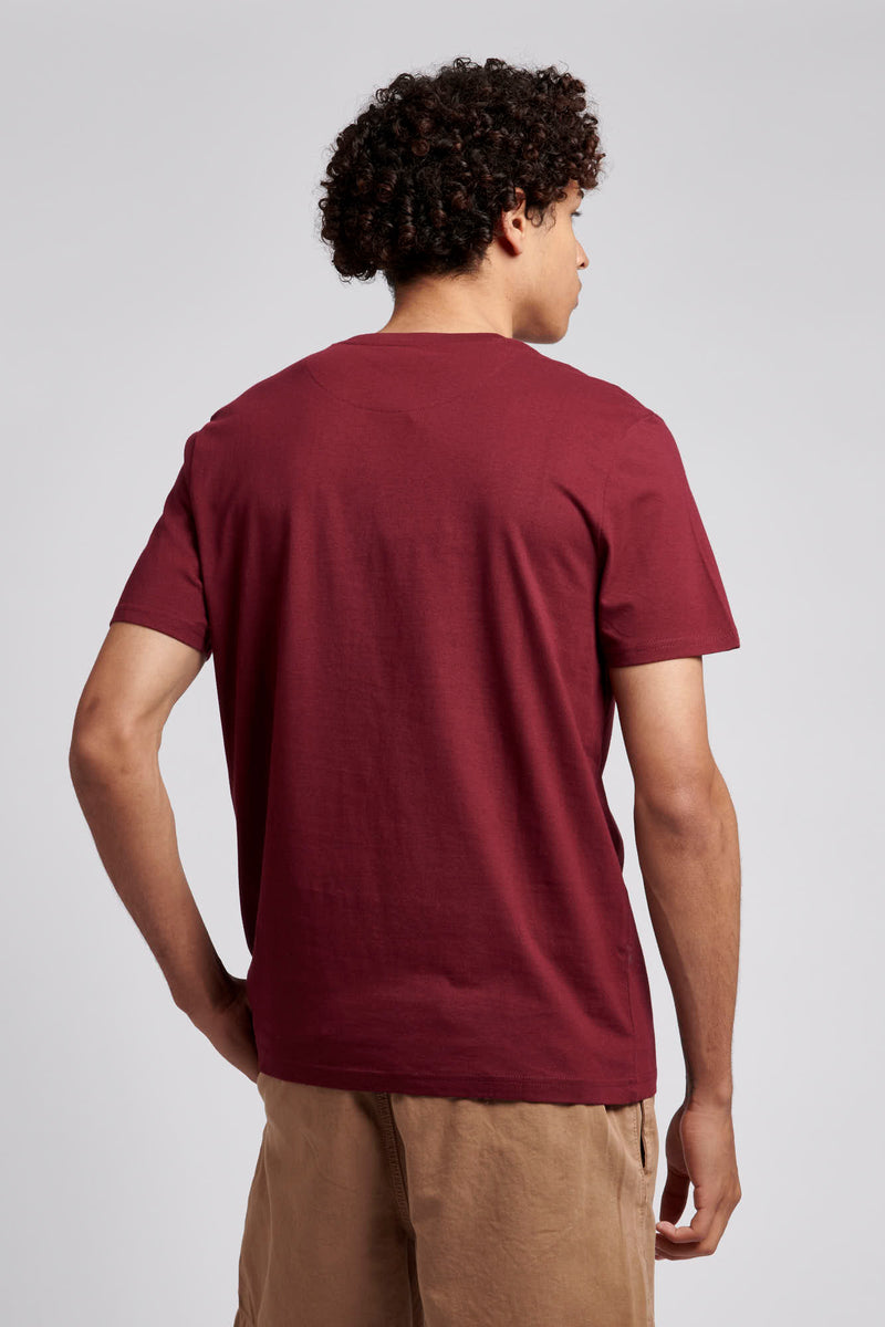 Mens USPA Arch Graphic T-Shirt in Windsor Wine