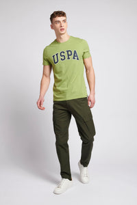 Mens USPA Arch Graphic T-Shirt in Mosstone