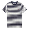 Mens Bretton Stripe T-Shirt in Marshmallow