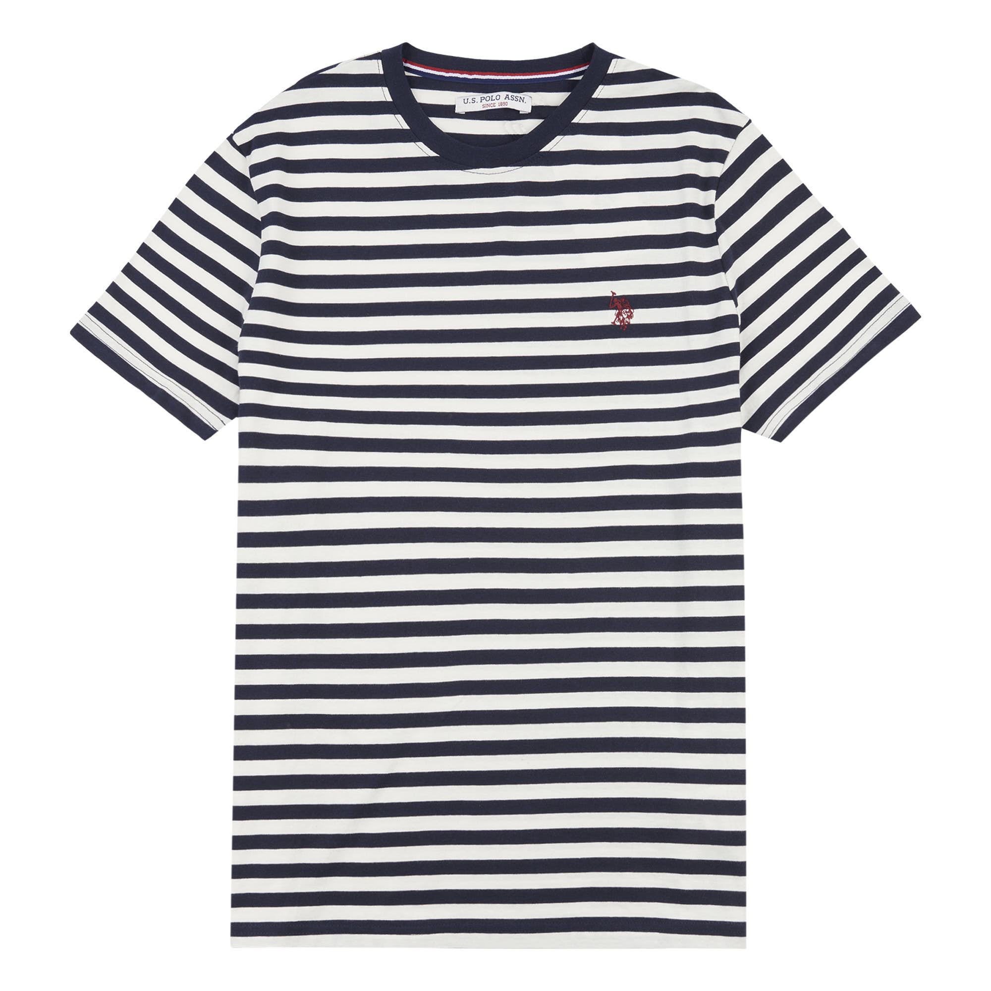 Mens Bretton Stripe T-Shirt in Marshmallow