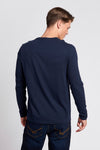 Men Arch Graphic Long Sleeve T-Shirt in Navy Blue