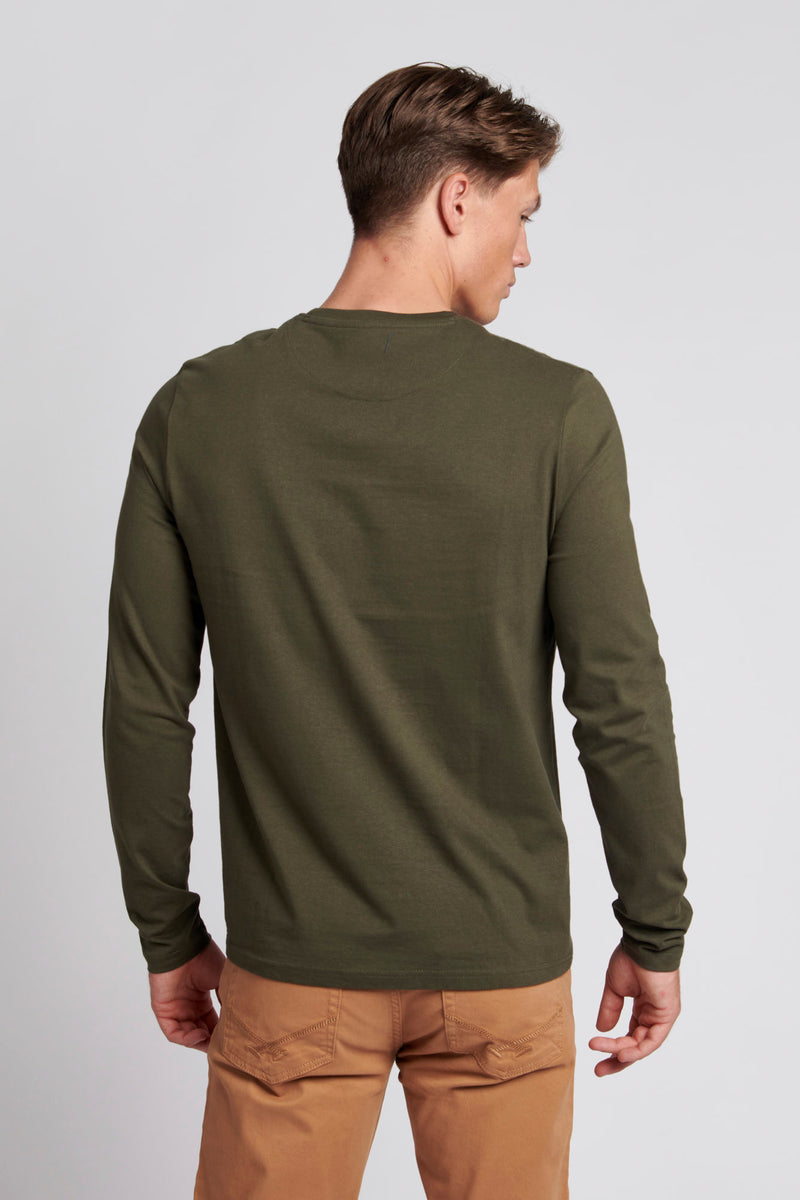 Men Arch Graphic Long Sleeve T-Shirt in Forest Night