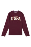 Men Arch Graphic Long Sleeve T-Shirt in Windsor Wine