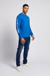 Mens Sport Long Sleeve T-Shirt in Classic Blue