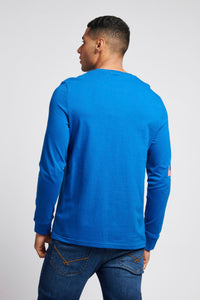 Mens Sport Long Sleeve T-Shirt in Classic Blue