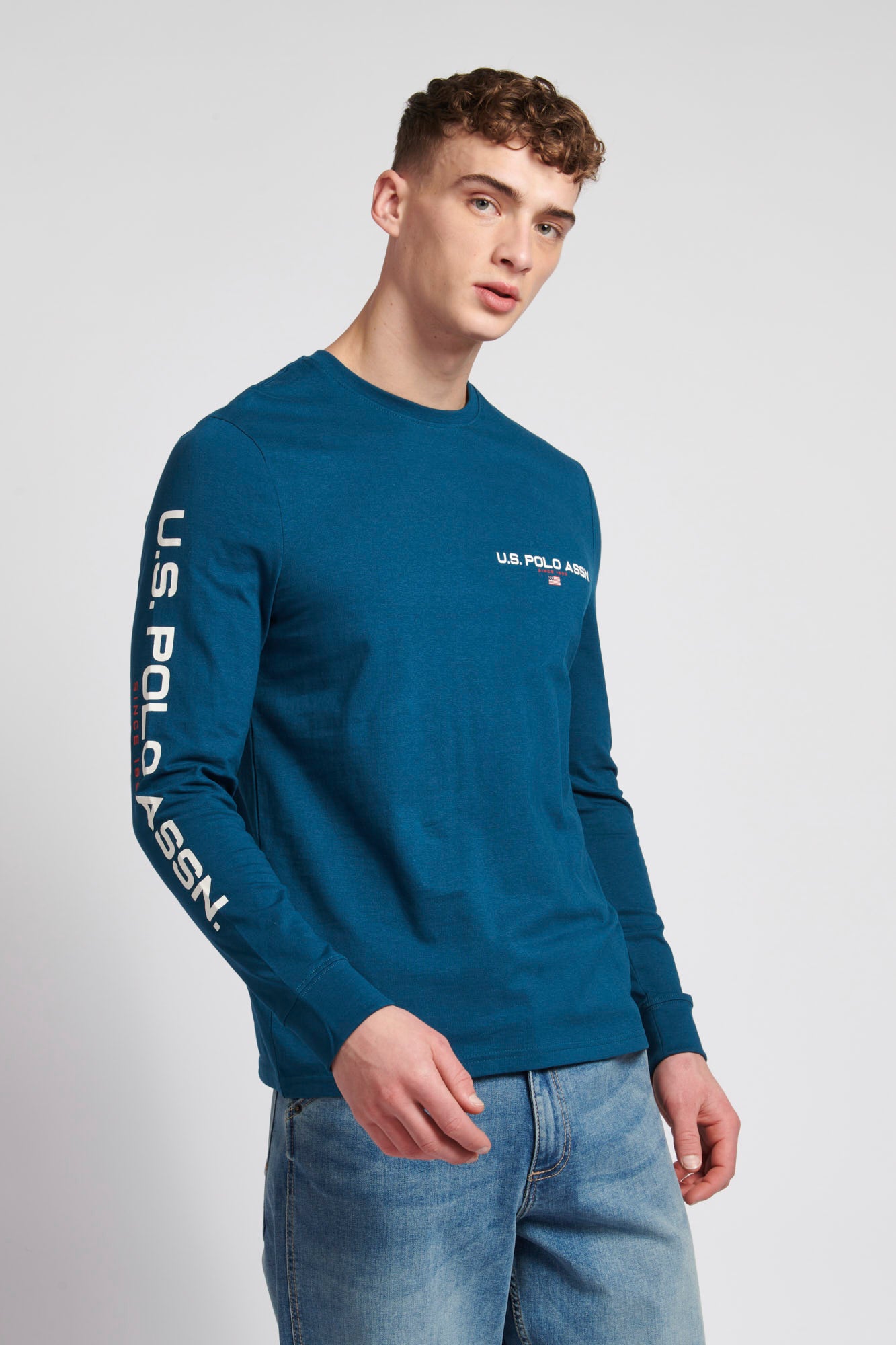 Mens Sport Long Sleeve T Shirt in Legion Blue