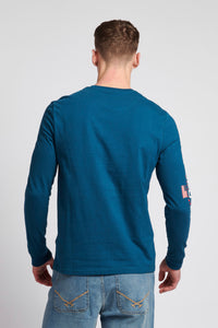 Mens Sport Long Sleeve T-Shirt in Legion Blue