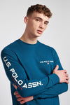 Mens Sport Long Sleeve T-Shirt in Legion Blue