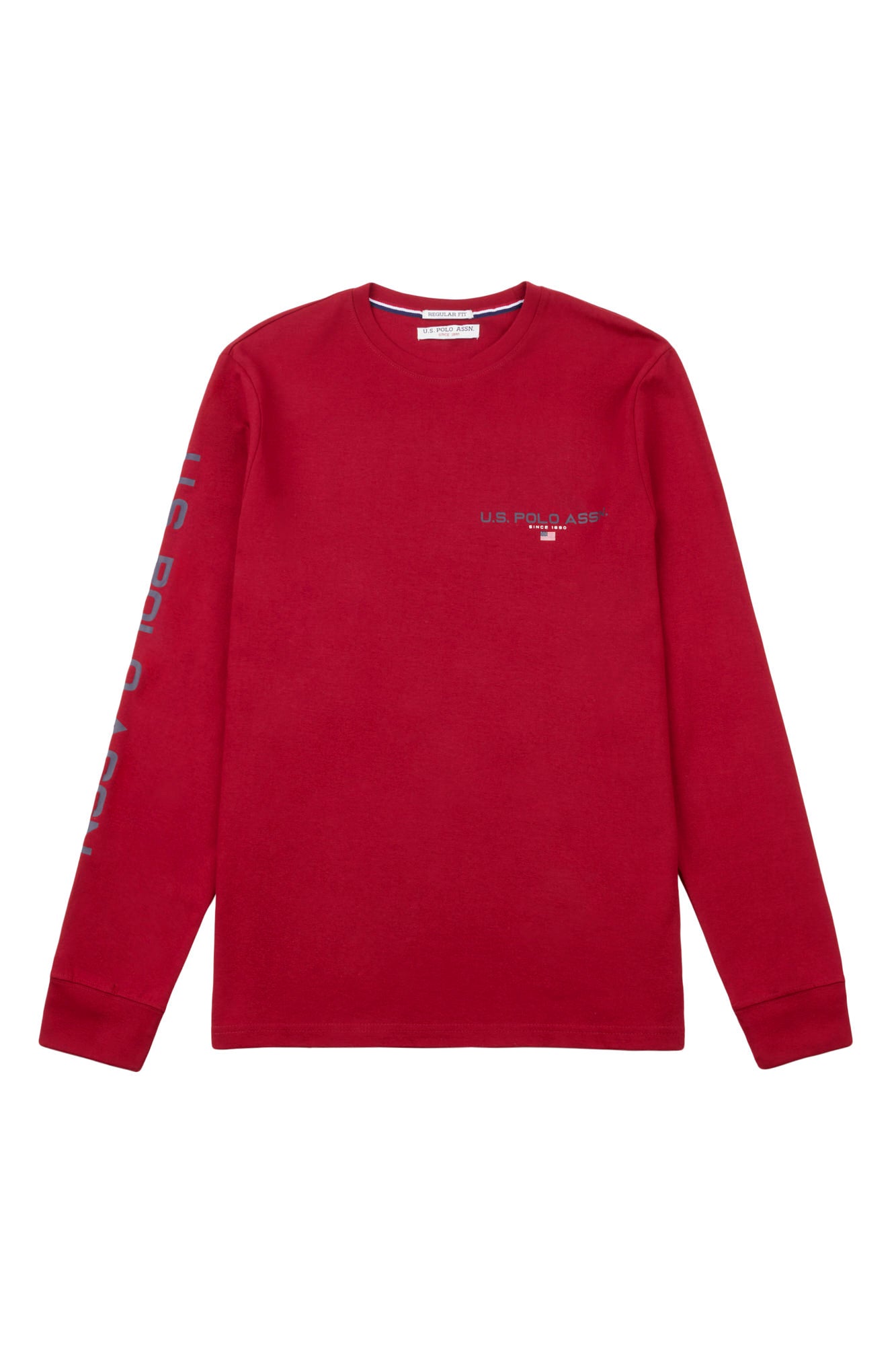 Mens Sport Long Sleeve T-Shirt in Biking Red