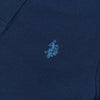 Mens Twin Tipped Pique Polo Shirt in Navy Blue