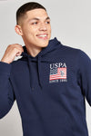 Mens Vintage 1890 Hoodie in Navy Blue