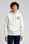 Mens Vintage 1890 Hoodie in Light Grey Marl