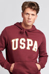 Mens Graphic Hoodie in Windsor Wine