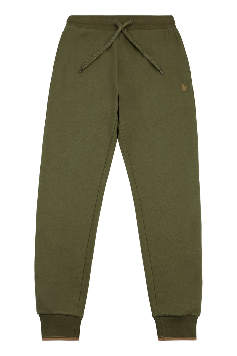 Mens Tipped Joggers in Burnt Olive