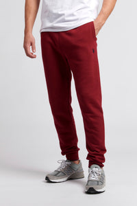 Mens Tipped Joggers in Biking Red